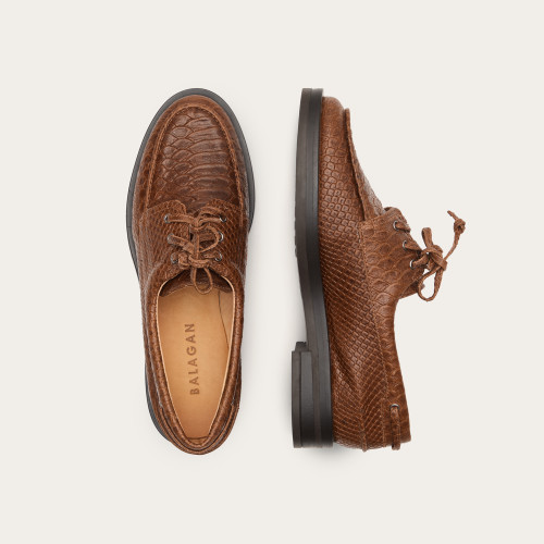 Yacht Flats, caramel croco | Balagan Studio