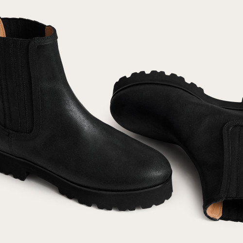 Trisha Boots, waxed black | Balagan Studio