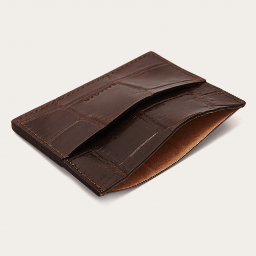 Card Holder, brown croce | Balagan Studio