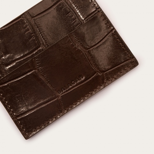Card Holder, brown croce | Balagan Studio