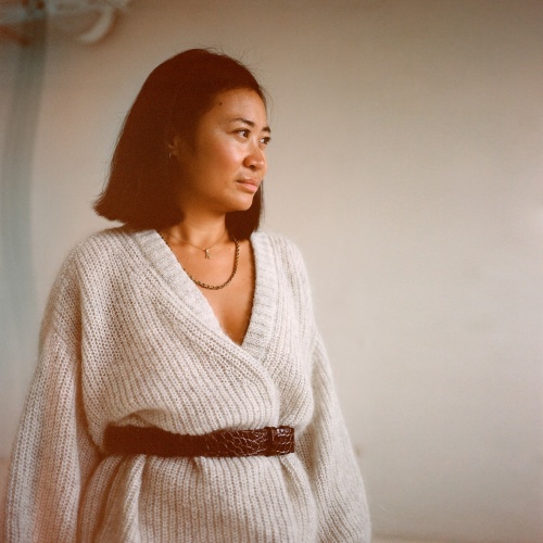 Wide waistline belt, brown croce | Balagan Studio