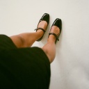  Dora Low Heels, glossy black-0 