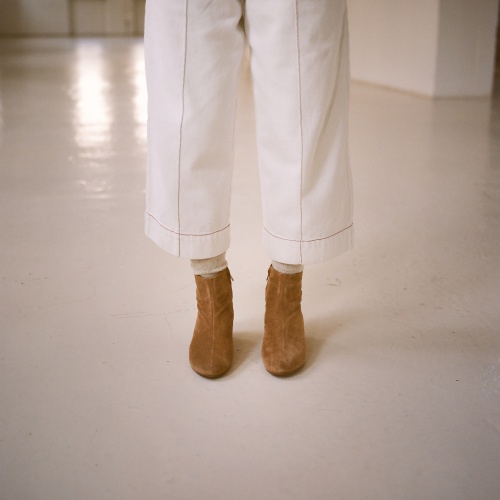 Ringo Boots High Heels, sand velvet OUTLET | Balagan Studio