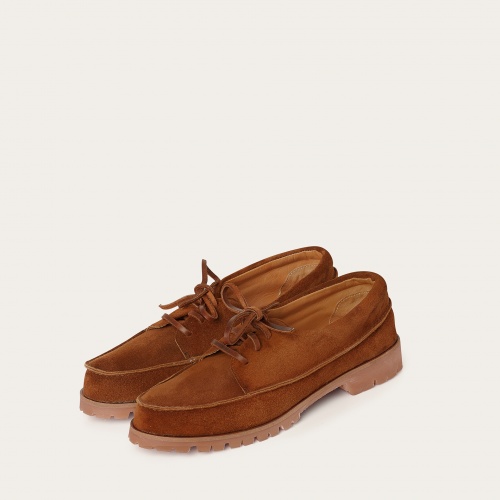 Tefer półbuty, rudy welur | Balagan Studio