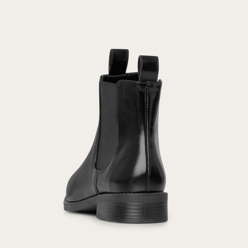 Negew Chelsea Boots, glossy black | Balagan Studio