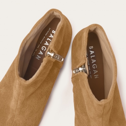 Ringo Boots High Heels, sand velvet OUTLET | Balagan Studio