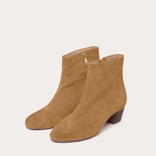 Ringo Boots High Heels, sand velvet OUTLET | Balagan Studio