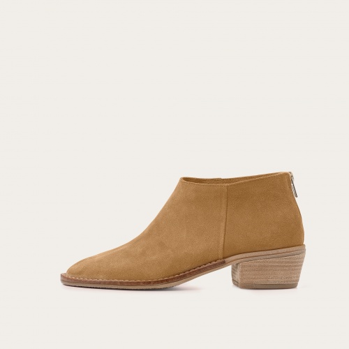 Lea Boots, sand velvet