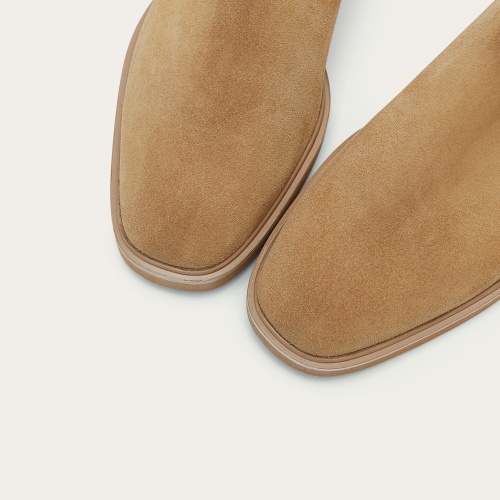 Arava Chelsea Boots, sand velvet | Balagan Studio