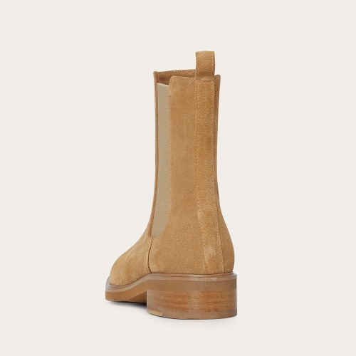 Arava Chelsea Boots, sand velvet | Balagan Studio