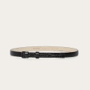  Thin belt without a buckle, black croco-2 