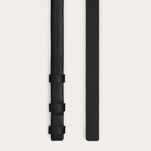 Thin belt without a buckle, black | Balagan Studio