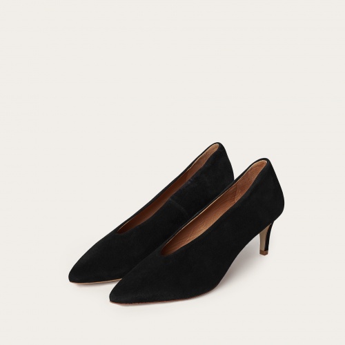 Schpitz Heels, black suede | Balagan Studio