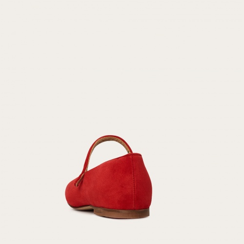 Pass Ballerina, red suede OUTLET | Balagan Studio