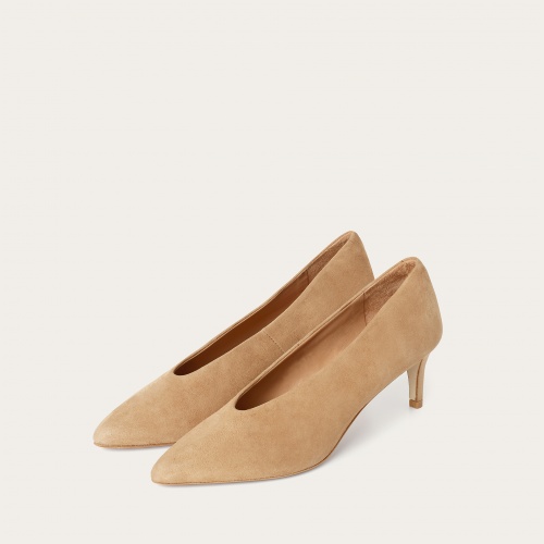 Schpitz czółenka, waniliowy zamsz | Balagan Studio