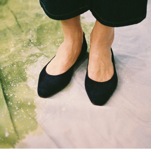 Mishor Ballerina, navy suede OUTLET | Balagan Studio