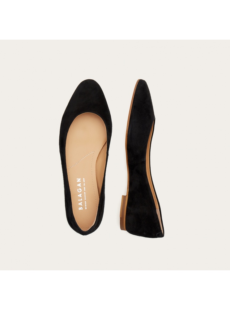 Mishor Ballerina, black suede | Balagan Studio