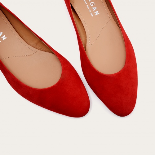 Mishor Ballerina, red suede OUTLET | Balagan Studio