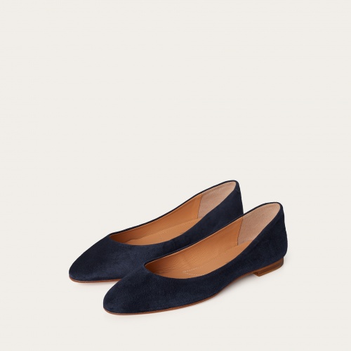Mishor Ballerina, navy suede OUTLET | Balagan Studio