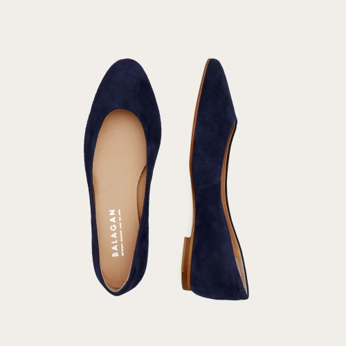 Mishor Ballerina, navy suede OUTLET | Balagan Studio