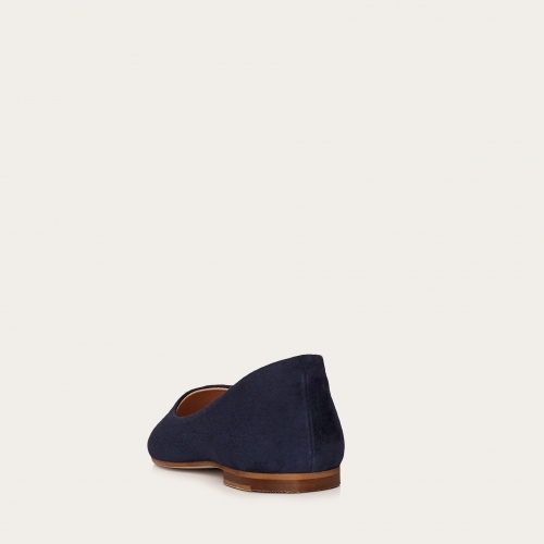 Mishor Ballerina, navy suede OUTLET | Balagan Studio