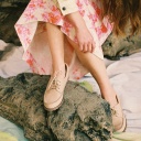 Tefer półbuty, jasny nubuk