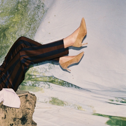 Schpitz Heels, vanilla suede | Balagan Studio
