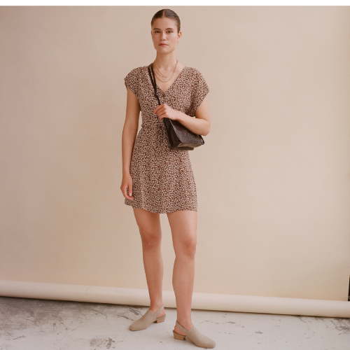 Suzanne Bag M, brown croco | Balagan Studio
