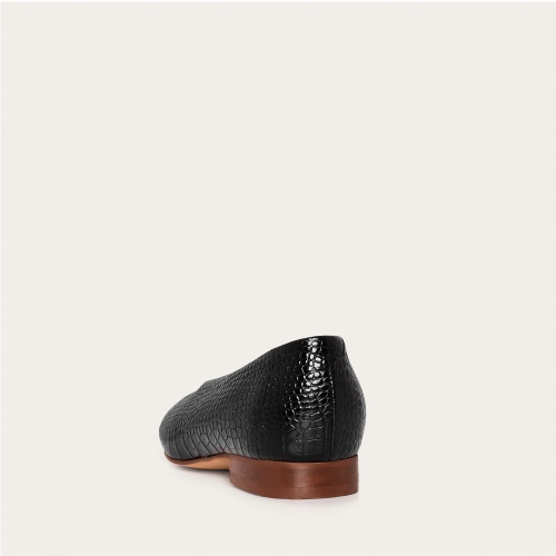 Kikar Ballerina, black croco | Balagan Studio