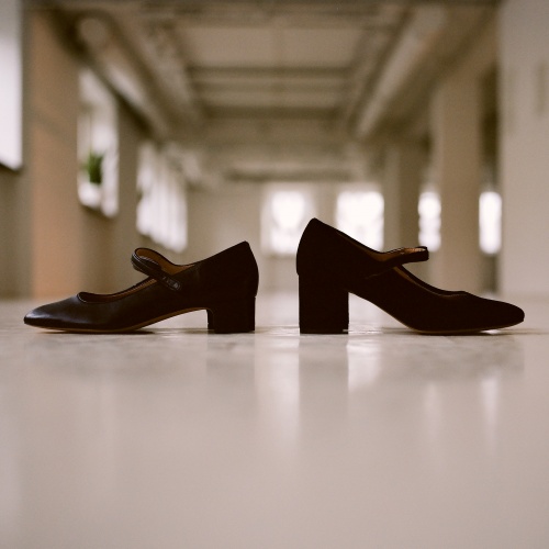 Dora High Heels, black suede OUTLET | Balagan Studio