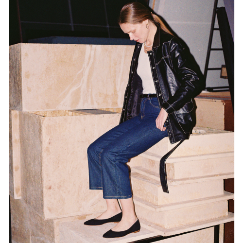 Mishor Ballerina, black suede OUTLET | Balagan Studio