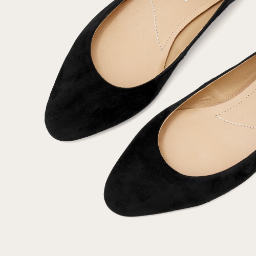 Mishor Ballerina, black suede OUTLET | Balagan Studio