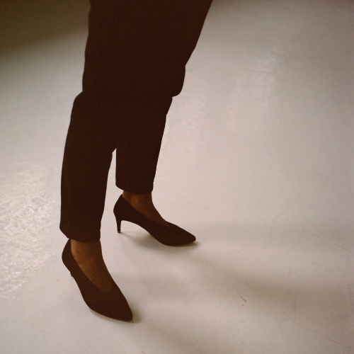 Schpitz Heels, black suede OUTLET | Balagan Studio