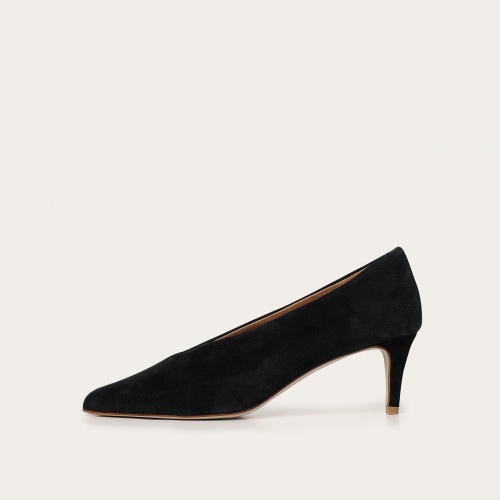 Schpitz Heels, black suede OUTLET | Balagan Studio