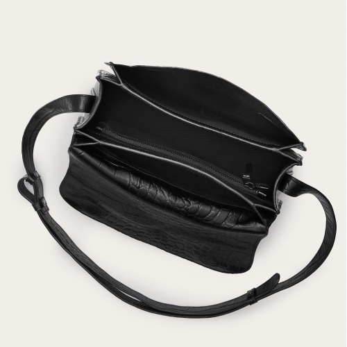 Doar Bag M, black croco | Balagan Studio