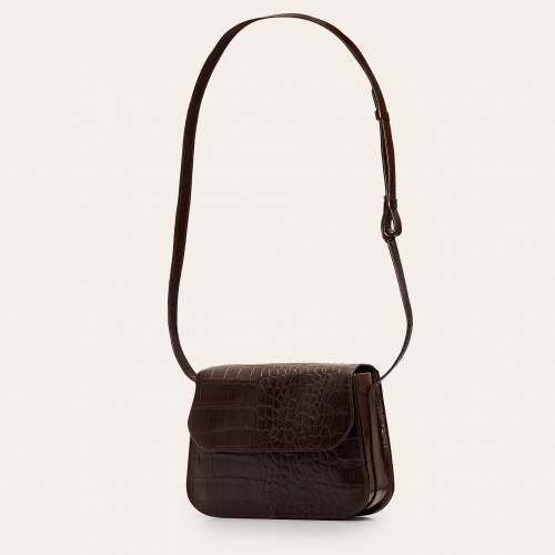 Doar Bag M, brown croco | Balagan Studio