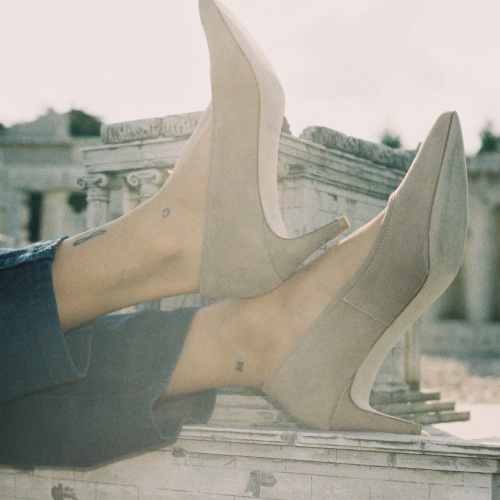 Sica Heels, macroma beige | Balagan Studio