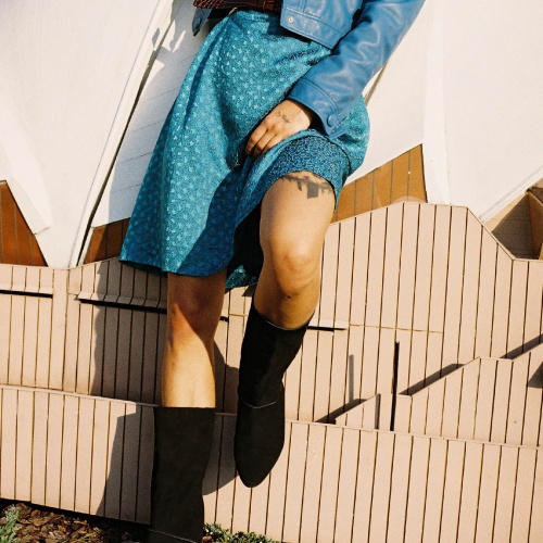 Sasha botki, czarny nubuk | Balagan Studio