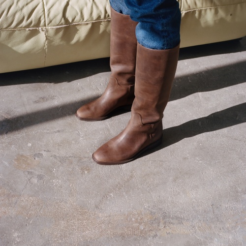 Polo High Boots, waxed brown | Balagan Studio