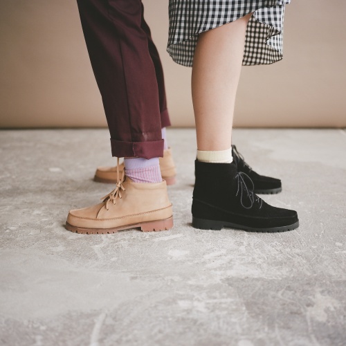 Tefer botki, czarny welur | Balagan Studio