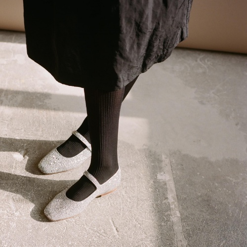 Pass baleriny, srebrny brokat | Balagan Studio