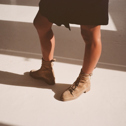 Tzava Boots, sand velvet OUTLET | Balagan Studio