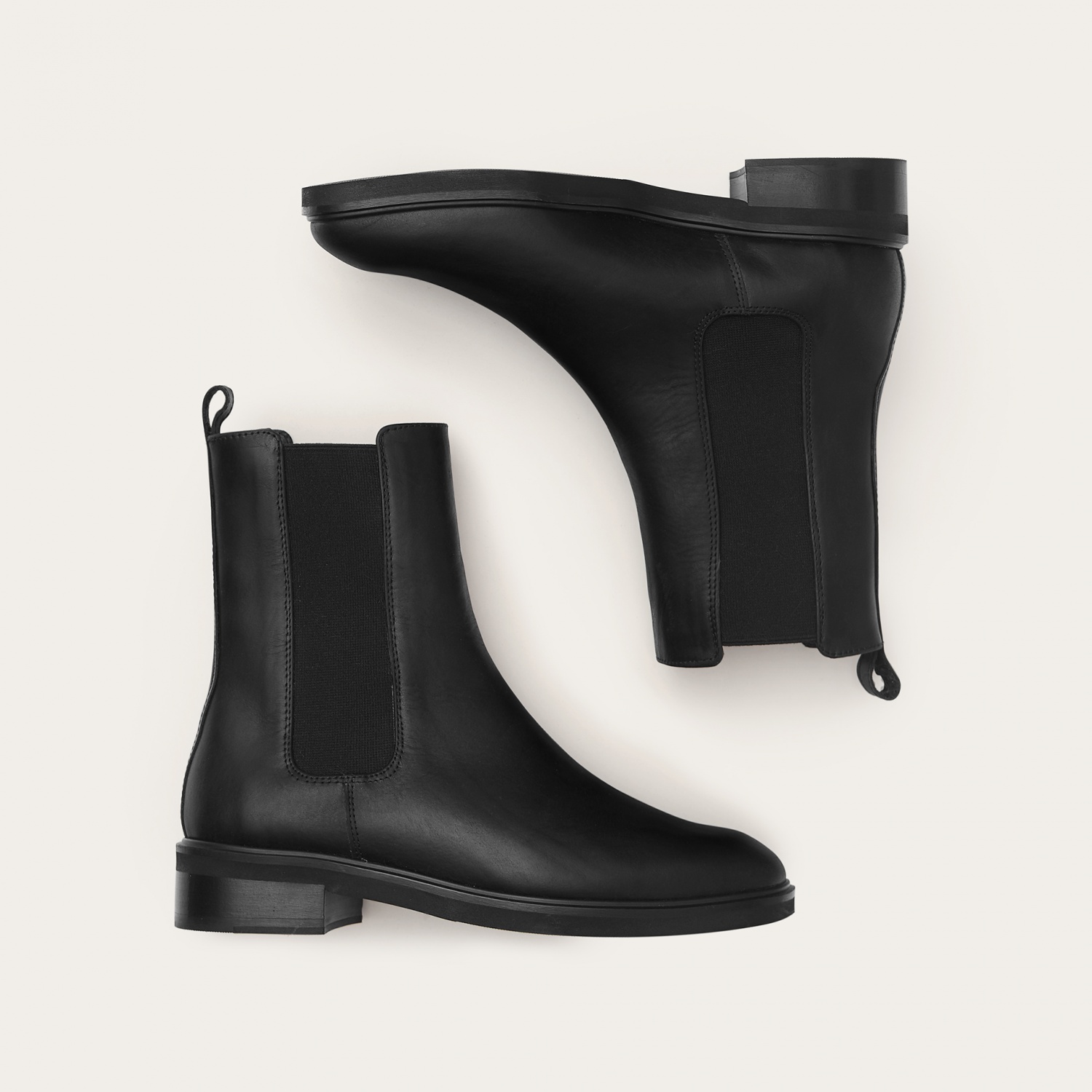 Arava Chelsea Boots, black rustic 